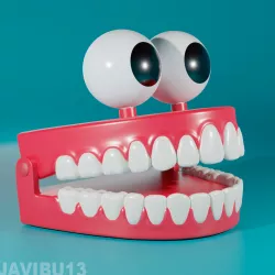Teeth Denture Toy - 3D Print ready