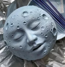 The face of the moon