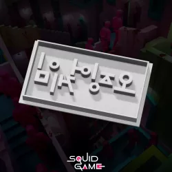 The SQUID GAME cutter - Korean logo