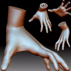 Thing Hand Addams family pen pencil holder 3D printable model