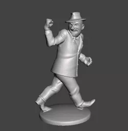 tintin gibons the brute the blue lotto .stl .obj