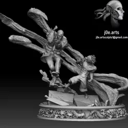 Tokyo Ghoul: Kaneki Vs Shinohara Diorama Statue