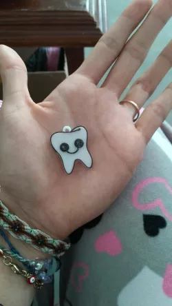 Tooth Shaped Keychain