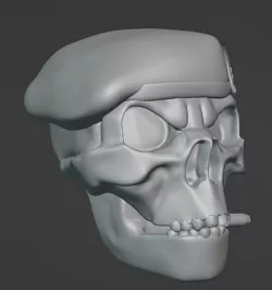 Totenkopf Barett Jäger / Skull Beret Infantry