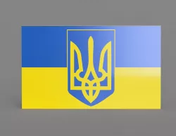 Ukraine Trident Flag Color Swappable