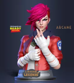 Vi bust - Arcane Fanart