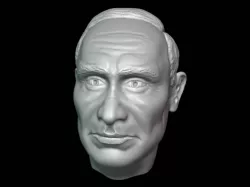 Vladimir Putin Head detailed 3D printable