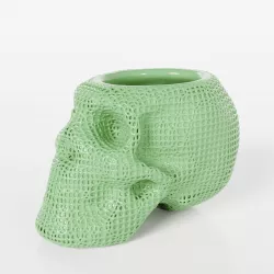 Voronoi skull vase
