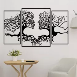 Wall Art Tree Couple Face Shape
