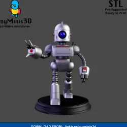 Warrior 1 of the Invader Robots Warband | 3D print models.