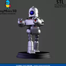Warrior 2 of the Invader Robots Warband | 3D print models.