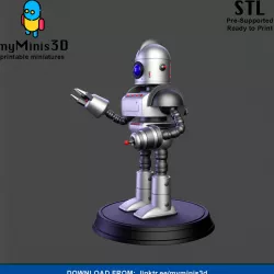 Warrior 3 of the Invader Robots Warband | 3D print models.