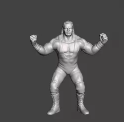 WCW GALOOB GALOOB FIGHTING PRESINGING CATCH FIGURE Sid Vicious .STL .OBJ WCW