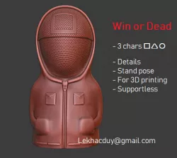 Win or Dead - Squid Game charaters: Delta Square Circle