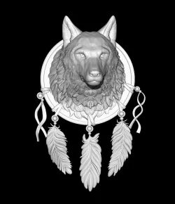 Wolf decor Dream catcher