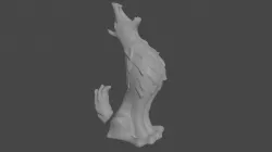 Wolf keychain