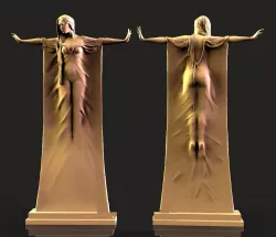 Woman arms outstretched