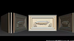 Wood Carving STL Arowana Model for CNC Router