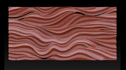 Wood relief carving model for CNC router