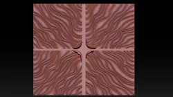 Wood relief carving model for CNC router