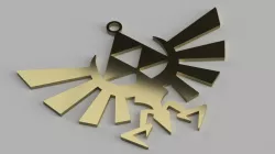 Zelda triforce eagle Necklace
