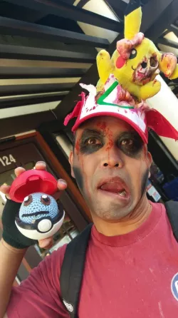 Zombie Pikachu coming out of my head
