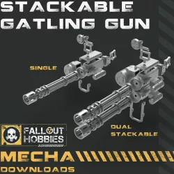 1/100 1/144 Stackable Gatling Cannon