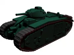 1:100 Char B1 tank