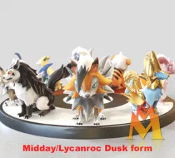 10 IN 1 Mid size CANINE TYPE POKÉMON pack -Mid size DOG type-FANART - POKÉMON FIGURINE
