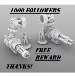 1000 FOLLOWER AWARD!!!  Thanks!  Rotary Cannon For Questing Knights