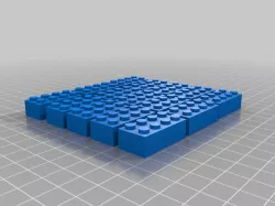 2 x 4 Bricks with diagonal color change on two sides