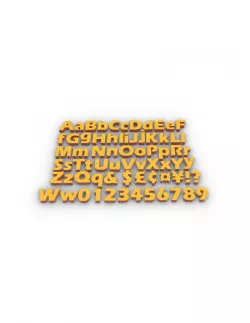 3D print - LETTERS AND NUMBERS - 50mm SERIES