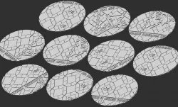 70x90mm Oval Base Tops - Imperial Palace