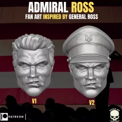 Admiral Ross head for action figures