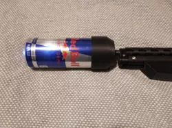 Airgun soda can mock suppressor