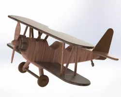 Airplane toy, biplane