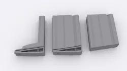 Airsoft WE SCAR MK17 MK20 AEG - BattleAxe 75rd M4 Magazine Adapters
