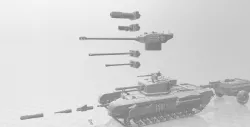 All Churchill variants for Dust 1947 and Warfare
