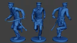 American Naval Officer Run Civil War Union ACWUS1