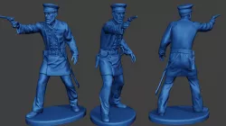 American Naval Officer Shooting Civil War Union ACWUS1