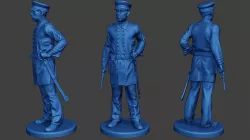 American Naval Officer Stand Civil War Union ACWUS1