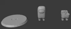 Among Us + Bone Among Us + Stand/Base 3D