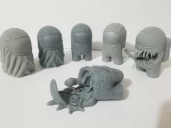 AMONG US FIGURE STL FILE - BUNDLE - 4 Models