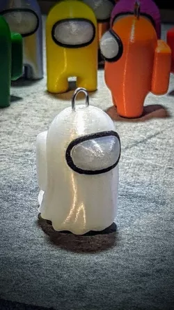 Among Us Ghost Keychain