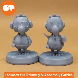 Animal Crossing Dodo 3D Models - Amiibo Scale -  3d Printable Animal Crossing New Horizons Figurines