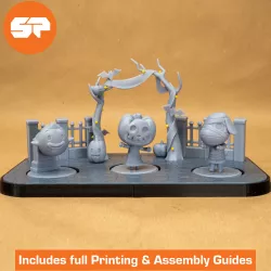 Animal Crossing Halloween Bundle - Amiibo Scale -  3d Printable Animal Crossing New Horizons Figures