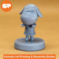 Animal Crossing Lucky 3D Model - Amiibo Scale -  3d Printable Animal Crossing New Horizons Figure