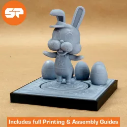 Animal Crossing Zipper 3D Model - STL file for 3d Printing -  Amiibo scale - 3d Printable Animal Crossing New Horizons Figure