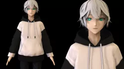 ANIME CHARACTER BOY SCULPTURE 3D PRINT MODEL 4