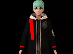 ANIME CHARACTER BOY SCULPTURE 3D PRINT MODEL 5
